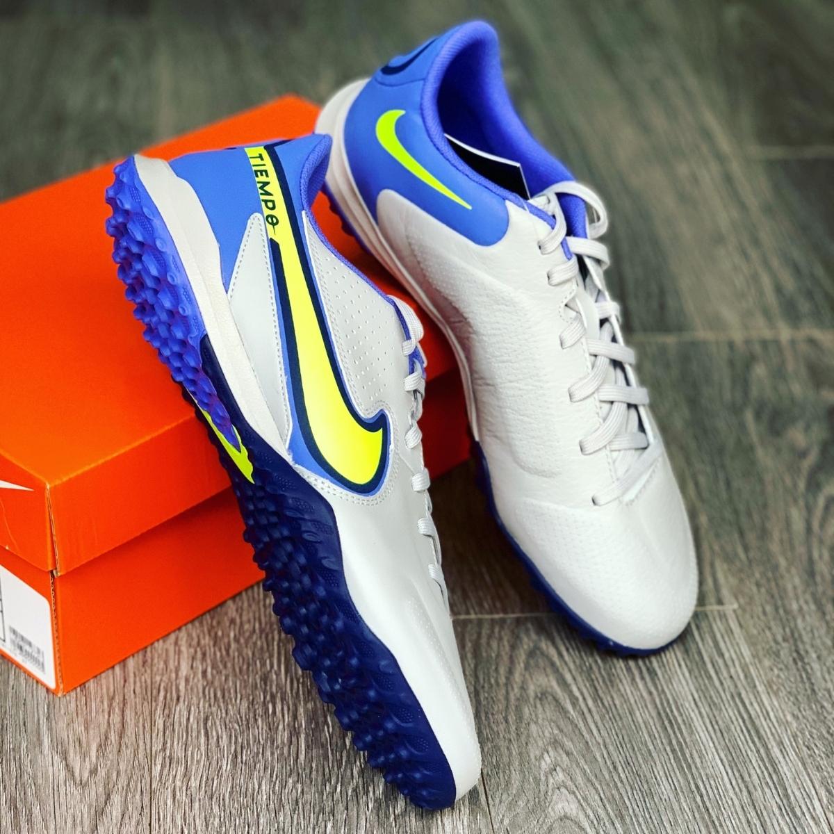 Giày đá bóng Nike Tiempo Legend 9 Academy TF Recharge - Xám/Tím - DA1191-075